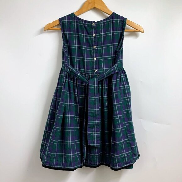 Roller Rabbit Kids Inverness Plaid Chantal Cotton Pullover Dress Size 10Y - Picture 3 of 13